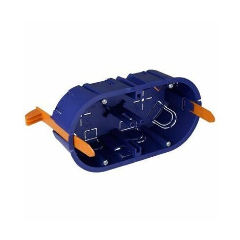 Caja mecanismos empotrar tabique hueco 2 elementos 139x68x46mm