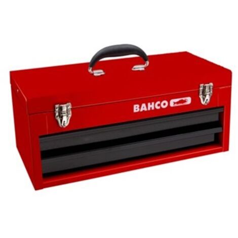 CAJA METALICA CON BANDEJA Y DOS CAJONES - BAHCO