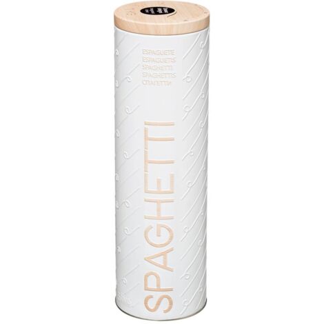 Caja metálica para espaguetis scandinavian nature blanca - 5five