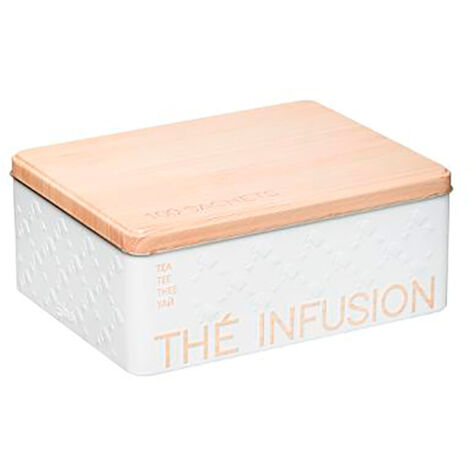 Caja Metálica para Infusiones - Capd para 100 Unidades - Modelo Scandi Nature