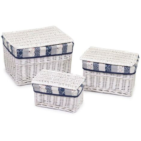 Caja mimbre blanca rectangular giuseppe 1-3 cm45x35h30