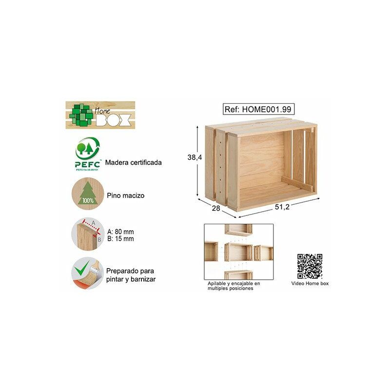 

Astigarraga - Caja Pino S/barn Home Box 51x38x28