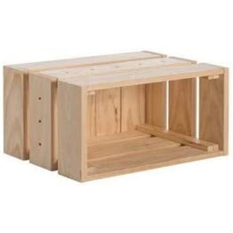 Caja modular home box sin barniz - 25,6x38,4x28 cm