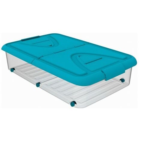 PLASTIKEN CAJA MULTI-BOX 60 L CON RUEDAS AZUL - 11003AZUL