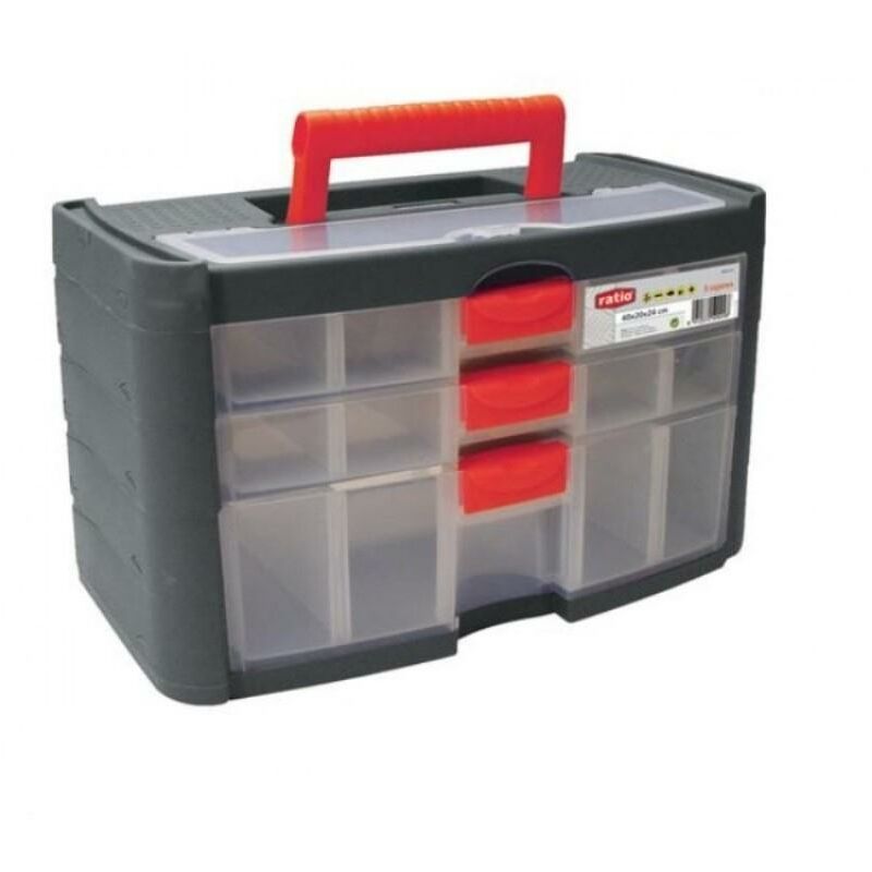 

Modulo clasificador 3cajones c/asa ratio medidas 40x20x24 cms - Mibricoplus