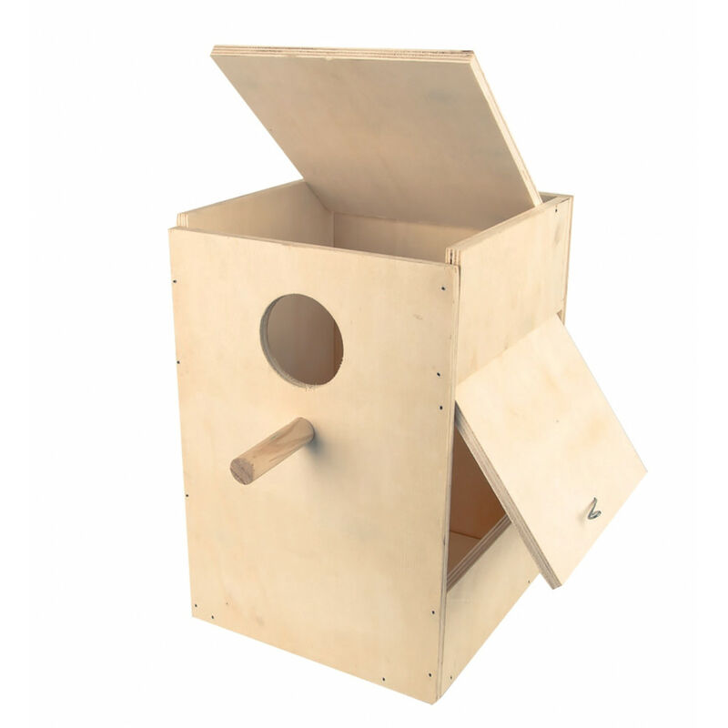 

Caja nido de madera Rosella en kit H 40 cm para pájaros