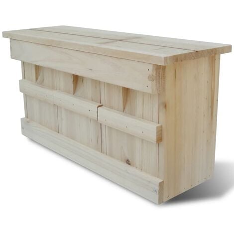 Caja nido para gorriones, 44 x 15,5 x 21,5 cm