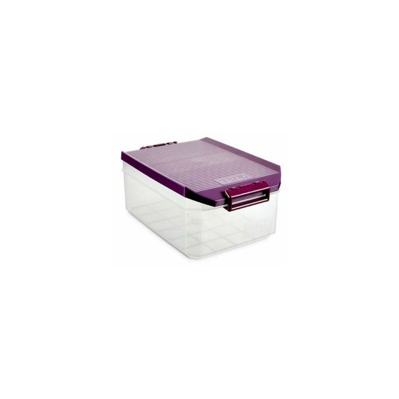 

Caja Orden Multi 19,2X29,7X12,4Cm 4,5Lt Plastico Morado Tatay