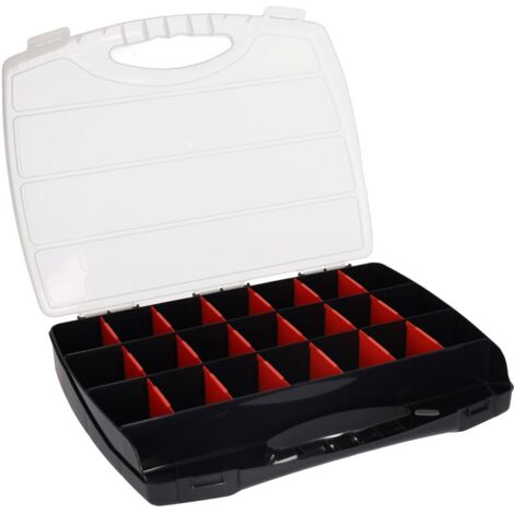 Caja organizadora de herramientas con 22 compartimentos