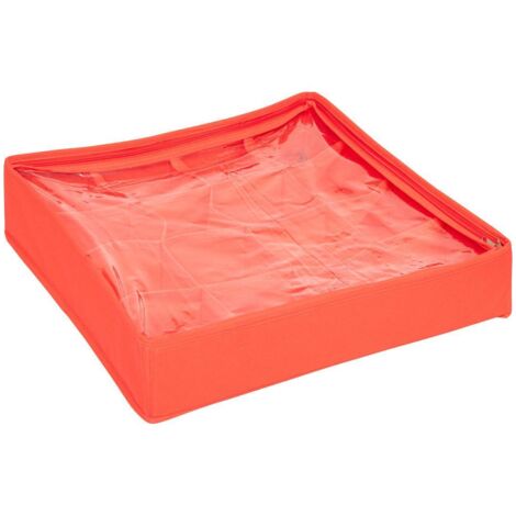 Caja para 16 pelotas D.10cm poliéster rojo - Atmosphera créateur d'intérieur