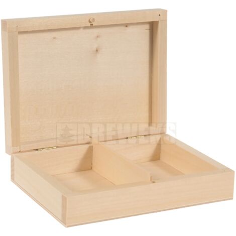 Caja para anillos de boda, tarjetas - tapa de madera