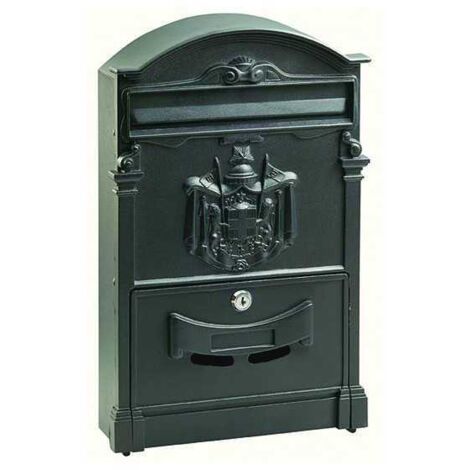 Caja para cartas Blinky Residencia Negra aluminio 26X9X41H