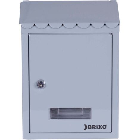 Caja para correo con techo Brixo Popular gris