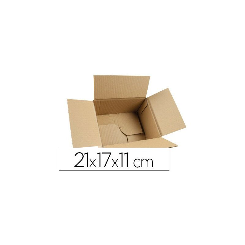 

Caja para embalar q-connect fondo automatico medidas 210x170x110 mm espesor carton 3 mm