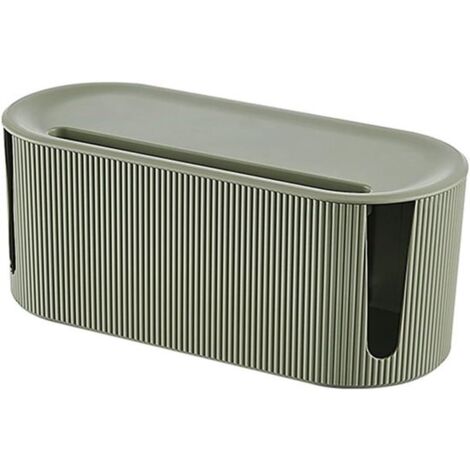 Caja para gestión de cables - Organizador de cables - Almacenamiento de cables - Caja para ocultar cables - Organizador de tomas de corriente - Organizador de escritorio - Organizador para ocultar cab