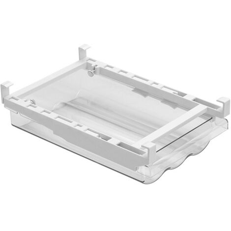Caja para guardar huevos en un cajón - Caja transparente para huevos en un cajón - Con guías y asas - Caja para cajón de refrigerador