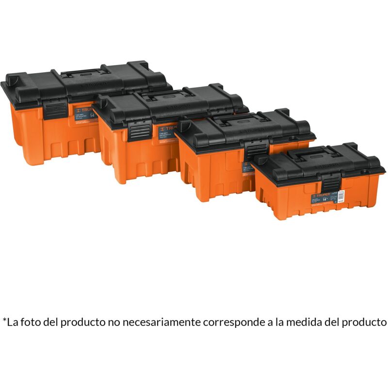 

Caja para herramienta, amplia 56cm, color naranja