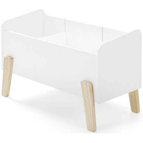 Caja para juguetes Kiddy madera blanco Vipack