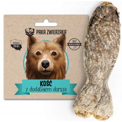 Caja para mascotas Hueso con bacalao añadido - Hueso con bacalao añadido 12cm