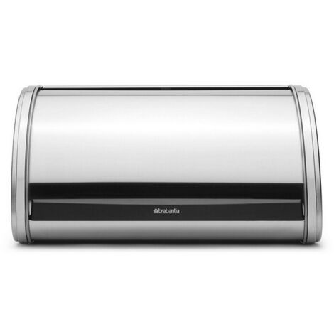 Caja para pan con tapa corredera mediana - acero mate - Brabantia