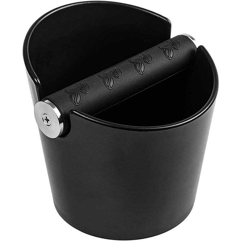 Caja Para Posos De Café, Knock Box, 4.8 Pulgadas, Antideslizante, Extraíble, Accesorios Para Máquinas De Café Fáciles De Limpiar, Negro