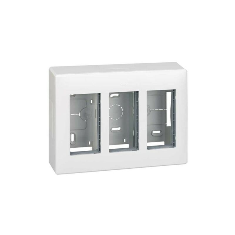 

Caja pared superficie 3 elementos dobles blanco 500 Cima - Simon