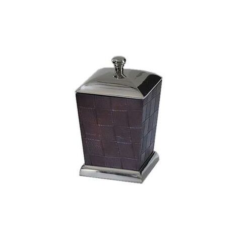 Caja pequeña alux rectificado cm17x12h12 ecopiel y aluminio