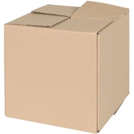 Caja Plegable 50 pcs Marrón 20 x 20 x 20 cm Cartón
