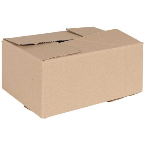 Caja Plegable 50 pcs Marrón 30 x 21.5 x 14 cm Cartón vidaXL