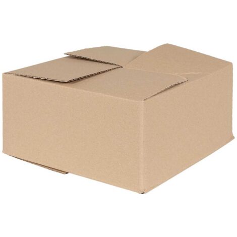 Caja Plegable 50 pcs Marrón 30 x 30 x 15 cm Cartón