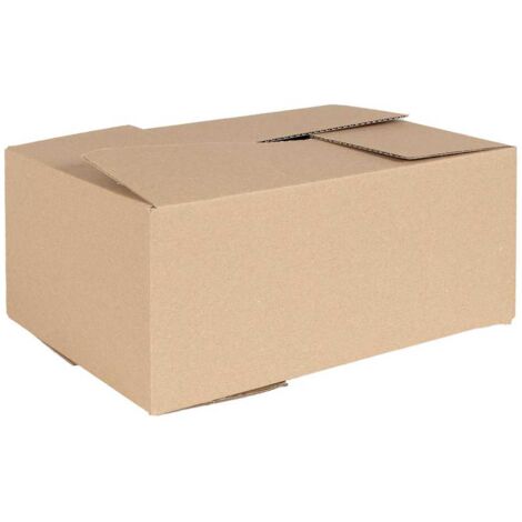 Caja Plegable 50 pcs Marrón 35 x 24 x 15 cm Cartón