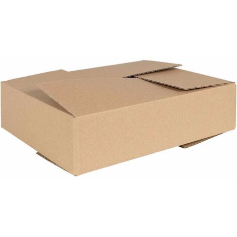 Caja Plegable 50 pcs Marrón 40 x 30 x 10 cm Cartón