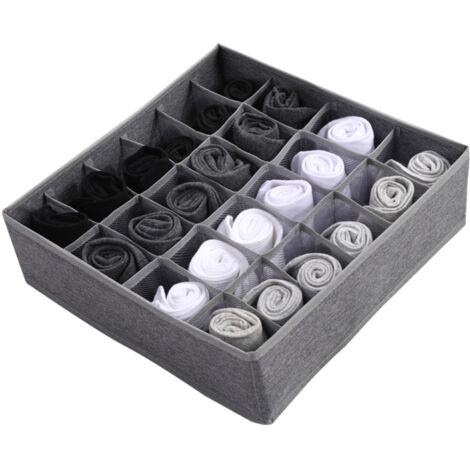 Caja plegable para guardar ropa interior, organizador de cajones de tela Oxford para el hogar, ideal para guardar ropa interior, sujetadores y calcetines.