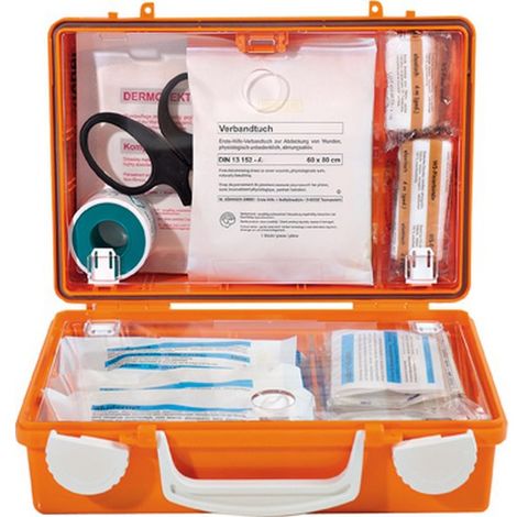 Caja primeros auxilios, Modelo : maletín de primeros auxilios QUICK, dimensiones 260 x 170 x 110 mm