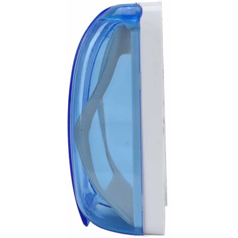 Caja protectora impermeable y transparente de ABS para interruptores de pared tipo 86 – 115 x 95 x 45 mm, azul, 1 unidad.