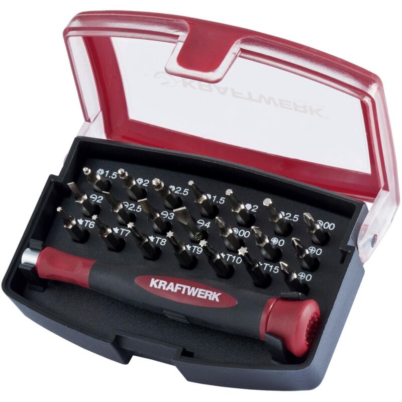 Kraftwerk - Caja puntas de precisión 4 mm, 22-pzs.