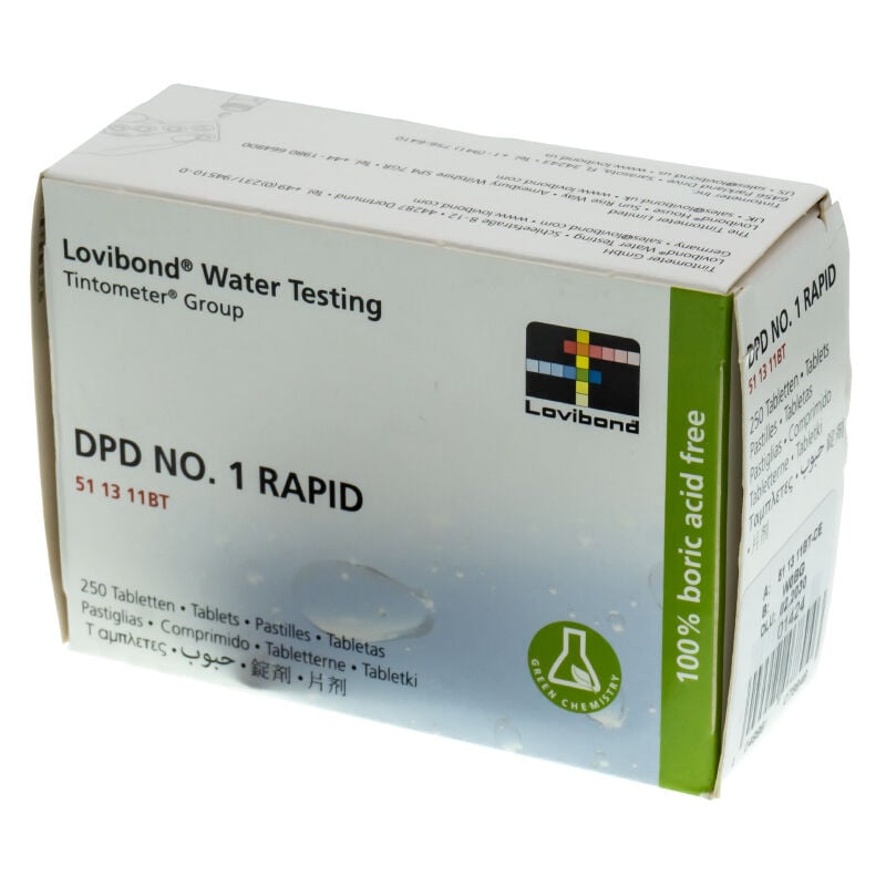 

Caja Reactivo DPD 1 RAPID para pooltester, 250 Uds. - Lovibond