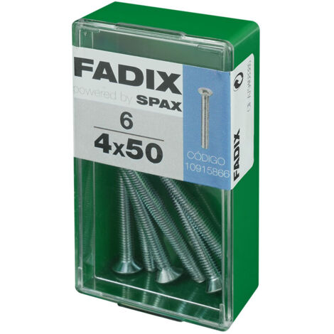 Caja s 6 unid. tornillo metrica cp m 4x50mm fadix