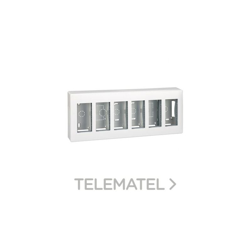 

CAJA S500 SUPERFÍCIE 6 MÓDULOS BLANCO 51000006-030 - Simon Connect