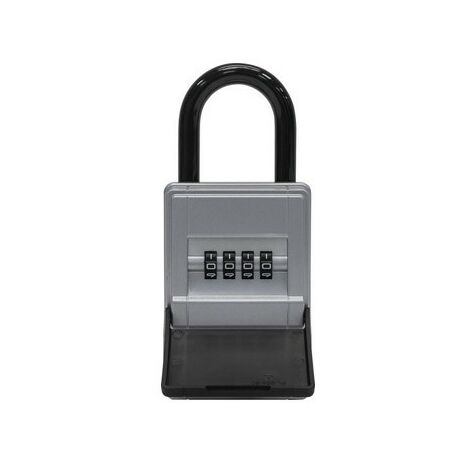 2 Guarda Llaves con Código, Caja Seguridad Pared, Armario, Key Safe,  Aluminio, 14,5x10,5x5 cm