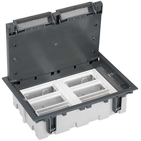 Caja suelo 90mm 6 módulos gris SIMON 52050106-035
