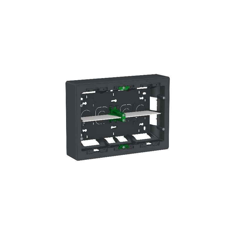 

Caja superficie 2x8 mod. Antracita SCHNEIDER ELECTRIC NU821854