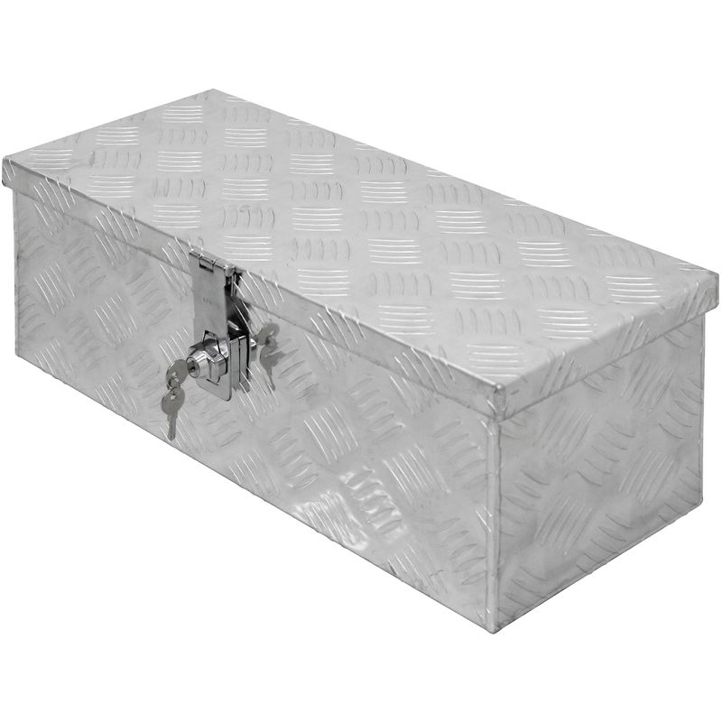 

Caja de herramientas aluminio cajón almacenamiento maletín transporte 57x22x19cm