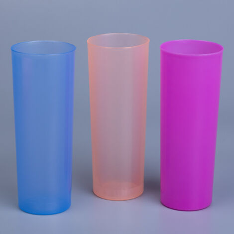 Caja vaso tubo reutilizable color de 390 uds 5x15x5,7 cm