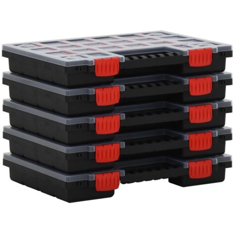 Cajas de accesorios 5 unidades polipropileno 34,5x25x5 cm