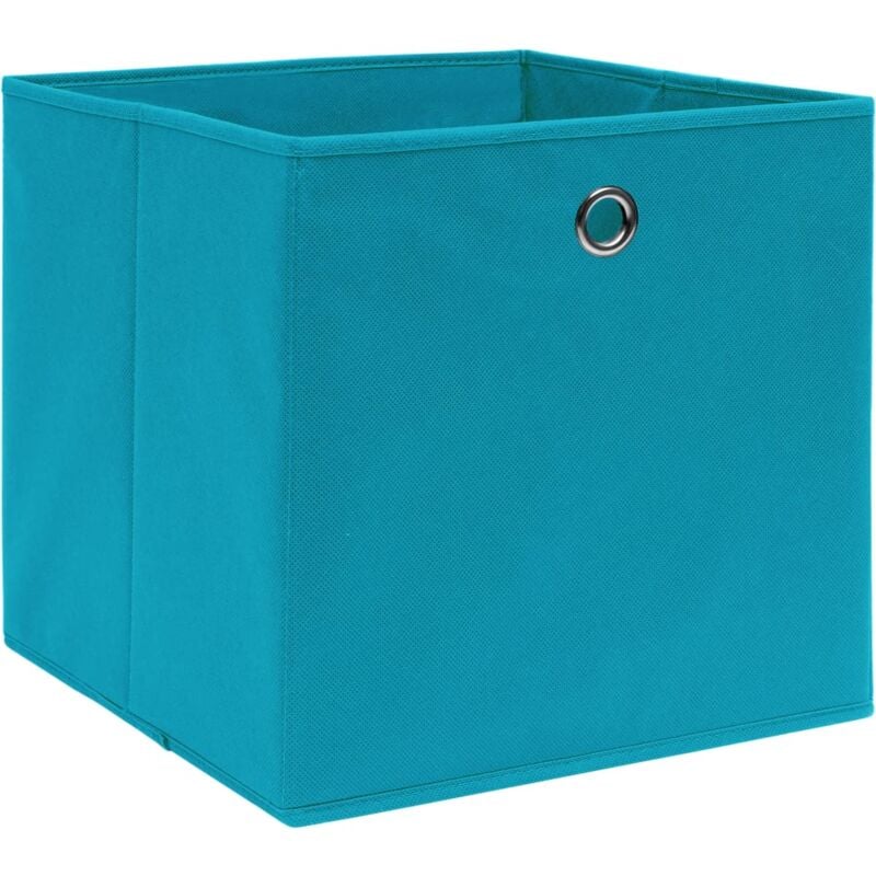 

Cajas de almacenaje 4 uds tela no tejido 28x28x28 cm azul bebé - Azul - Vidaxl