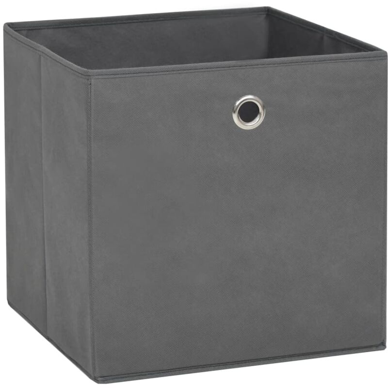 

Cajas de almacenaje 4 uds textil no tejido 28x28x28 cm gris - Gris - Vidaxl