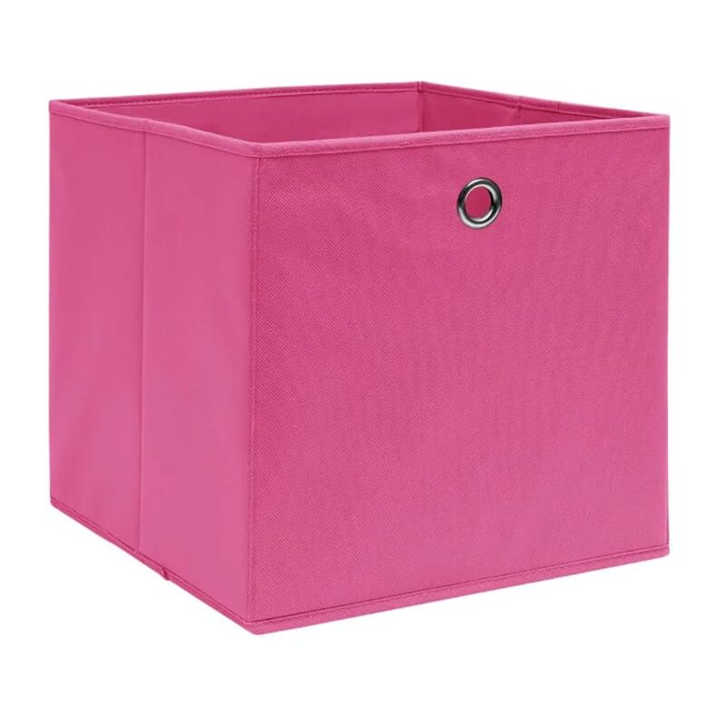 

Cajas de almacenaje 4 uds textil no tejido 28x28x28 cm rosa - Rosa - Vidaxl