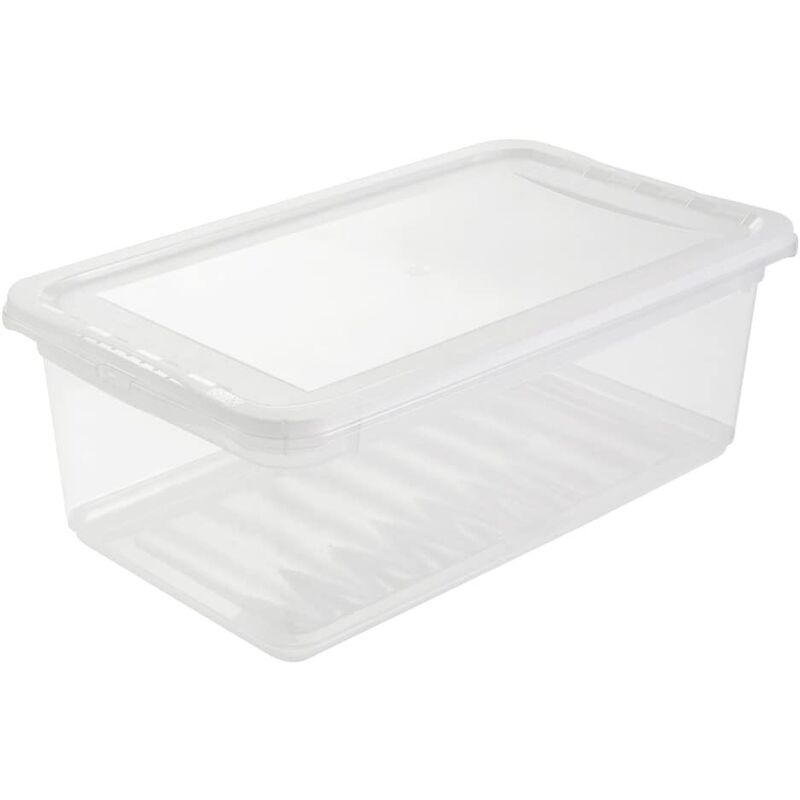 

Keeeper - Cajas de almacenaje, Natural Transparente, 33 x 19.5 x 12 cm