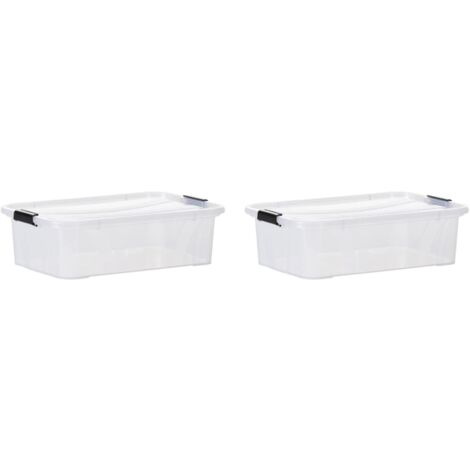 CAJA TRANSPARENTE CON TAPA ABATIBLE Y HERMETICA 1,7 l.